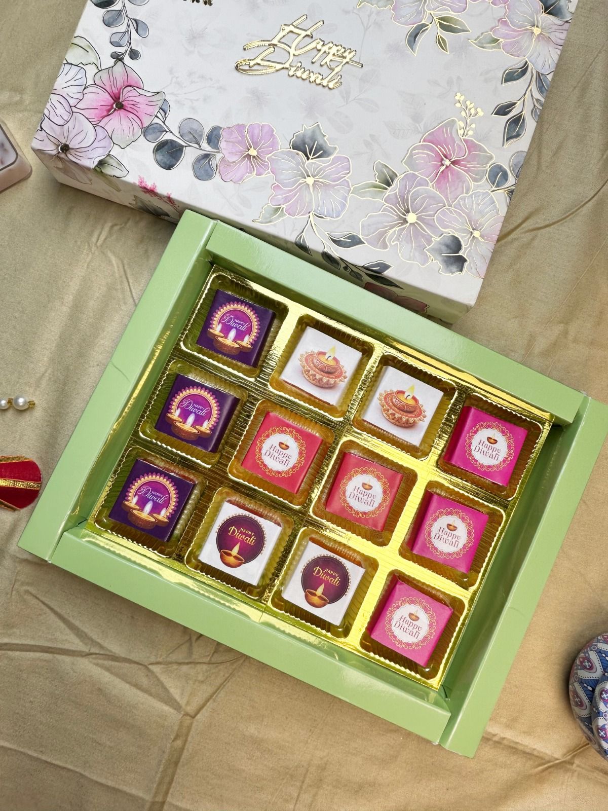 Diwali Chocolate hamper 12 chocolates